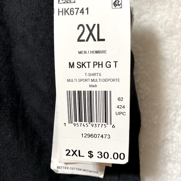 Adidas mens 2XL graphic tee shirt black - Picture 4 of 6